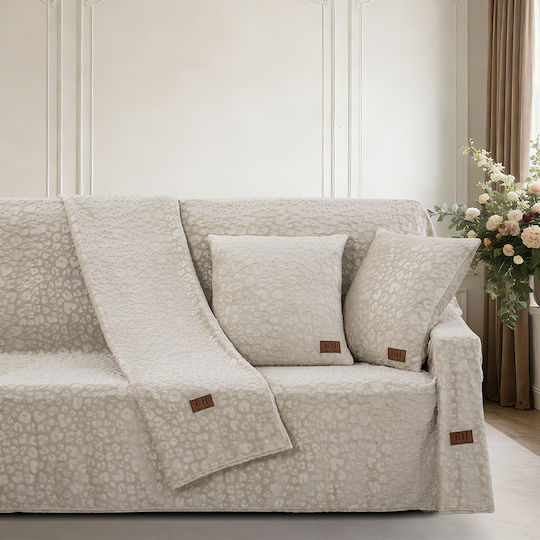 Beauty Home 8676 Σετ Ριχτάρια 2τμχ Ζακάρ Μπεζ