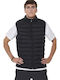 Ärmellose Pufferjacke Schwarz