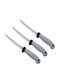 Cuțite de Filetat din Oțel Inoxidabil 29 cm 3 bucăți
