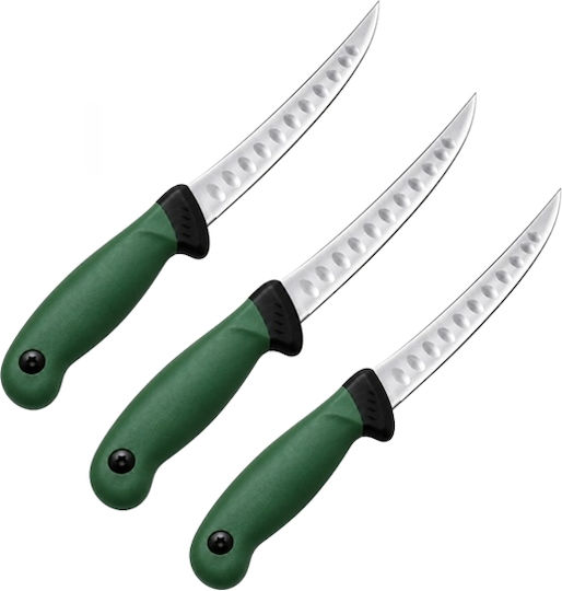 Cuțite de Filetat din Oțel Inoxidabil 29 cm 3 bucăți
