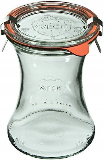 Weck Set Aus 6 Stück Gläser Für Allgemeine Verwendung Mit Glasdeckel Transparent 370 ml 6 Stück
