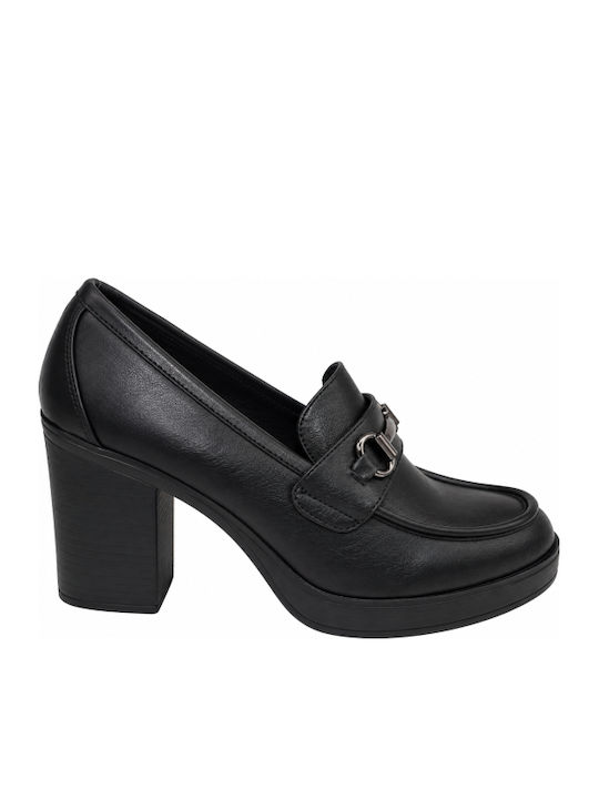 Black High-Heel Pumps WM-MP354-12-27HH-BLACK