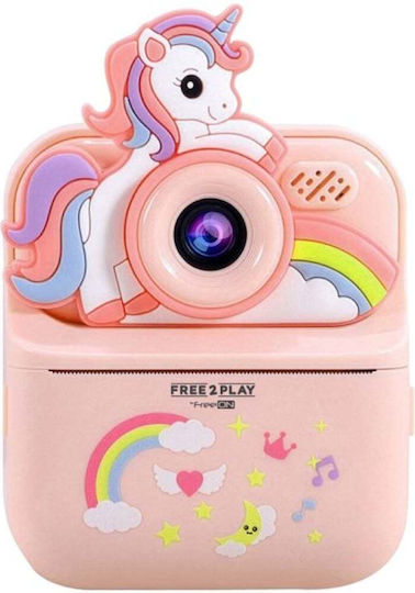 FreeOn FreeOn Kinderkamera mit Thermodruck Einhorn