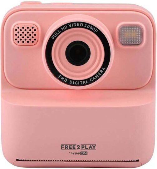 FreeOn Free2Play Kiddigit Kinderkamera mit Thermodruck Rosa