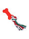 Nobleza Rubber Dog Bone Toy 20 cm Red 1 Piece