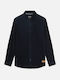 Long Sleeve Dark Blue Shirt