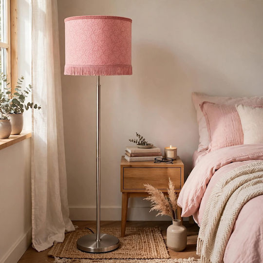 Oxygen Dusty Pink Floor Lamp H35xL20cm with E27 Lamp Holder Pink