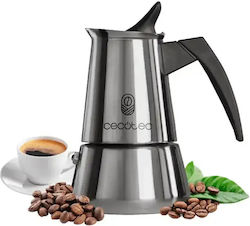 Cecotec Piccolina 200 Espressokocher für den Herd 2 Tassen Edelstahl Silber