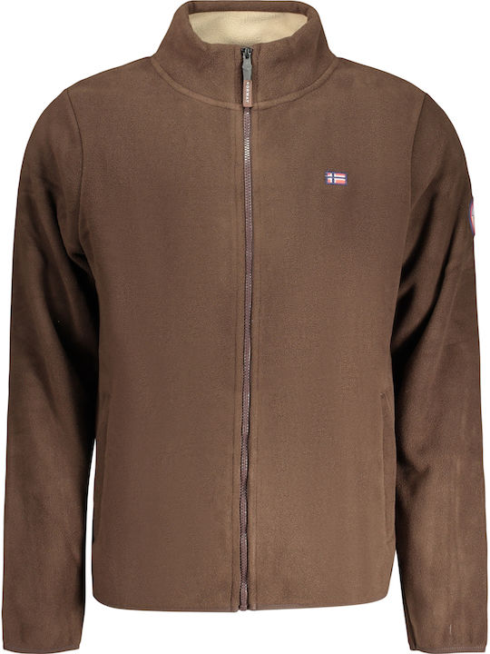 Men's Fleece Jacket Brown