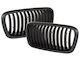 Bmw 7 E38 Fl 98-01 Grille Between Headlights Kidneys Left + Right Set Black Mat
