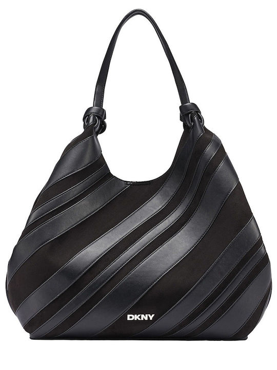 DKNY Paula Дамска Шопър Чанта От Плат Black / Silver