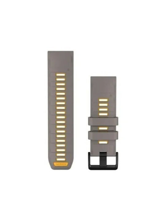 Garmin Quickfit 26 Λουράκι Σιλικόνης Ασημί (Universal 26mm)