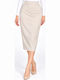 Midi Skirt Beige WB-17780-27SK-Beige