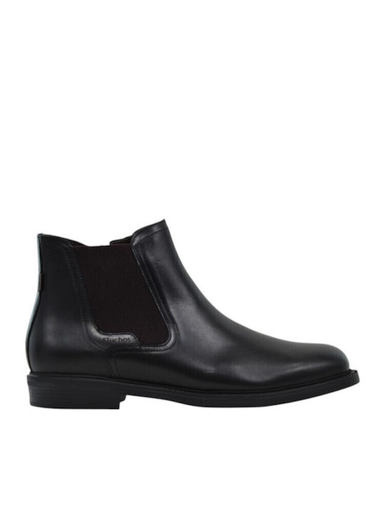 Fluchos Schwarze Herrenstiefel aus Leder