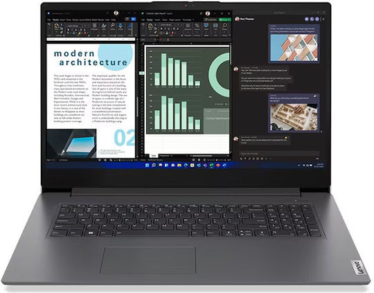 Lenovo V17 G4 IRU 17,3" IPS FHD (i5-13420H/24 GB/512 GB SSD/Windows 11 Pro) Eisengrau (International-englische Tastatur)