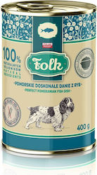 Folk Karma Diet Wet Dog Food with Fish in a Can 400 g