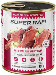 Rafi Nasses Hundefutter mit Kaninchen und Leber 800 g Rafi Nasses Hundefutter mit Kaninchen und Leber 800 g