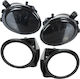 BMW 3 E46 M-Paket M3 98–04 Getönte Halogen-Scheinwerferrahmen Links + Rechts 4er-Set