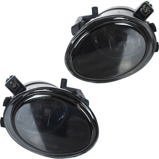 Bmw 3 E46 M-package M3 98-04 Smoked Halogen Lights Left + Right 2 Pcs Set