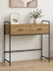 Console Table in Wood & Metal Brown L90xW33xH80.5 cm