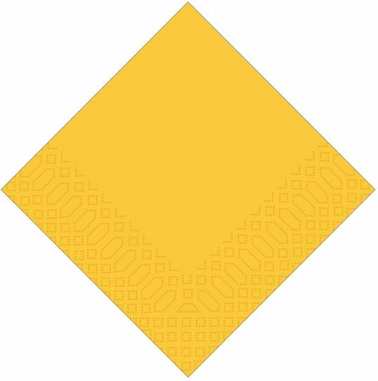 Șervețele de Lux Galbene 20×20 Cm 1 Strat – 720 Bucăți Finezza 02-ατ-29