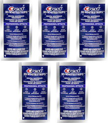 Crest 3D White Benzi Pentru Albirea Dinților 5 Bucăți