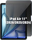Privacy Tempered Glass Screen Protector Apple Ipad Air 11" M4 2026 7th Gen M3 2025 6th Gen M2 2024