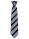 Monte Napoleone Men’s Silk Tie with Blue Printed Pattern