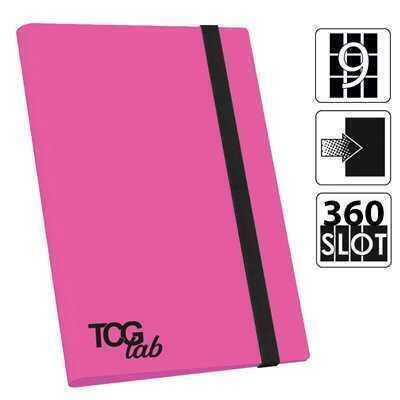 TCGLab Biblioraft cu 9 buzunare, Dimensiune Standard, Roz