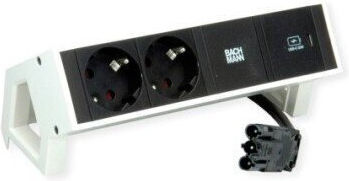 Bachmann Desk2 Разклонител с 2 гнезда с USB-A и USB-C