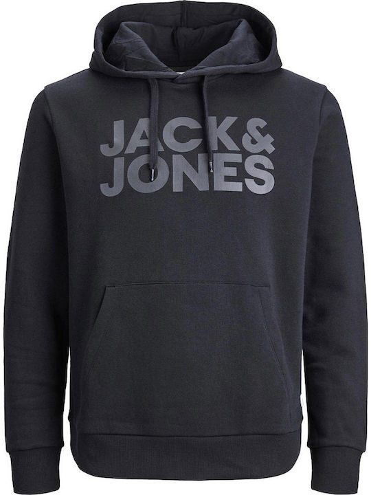 Jack & Jones Hanorac cu Glugă Negru