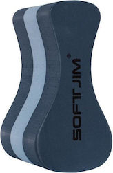 Zweifarbiges Pull-Buoy-Beinkissen zum Schwimmen Softee Dunkel