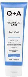 Q+A Natural Skincare Gel de Duș cu Acid Salicilic 250 ml
