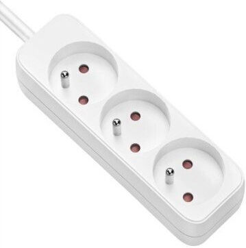 Value Power Strip 3 Sockets with Cable 3m