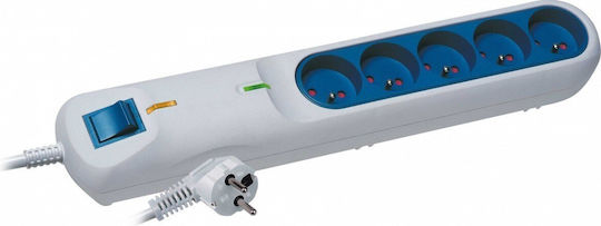Lestar 3-Socket Power Strip with 5m Cable Grey