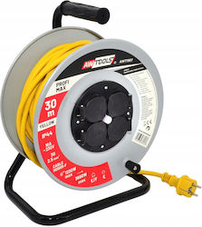 AWTools Extension Cord Reel with 30m Cable Wate...