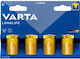 Varta Longlife Lr14 Alkaline Batteries 4-pack Blister Pack