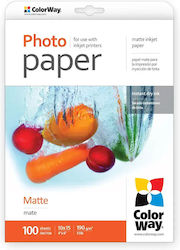 ColorWay Fotopapier Matt 10 × 15 cm 190 g/m² 100 Blatt ColorWay Fotopapier Matt 10 × 15 cm 190 g/m² 100 Blatt