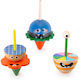 Kikkerland Holzkreisel Dizzy Monster (Verschiedene Designs)