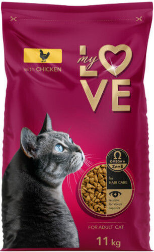 Dry Food for Adult Cats with Chicken 11kg