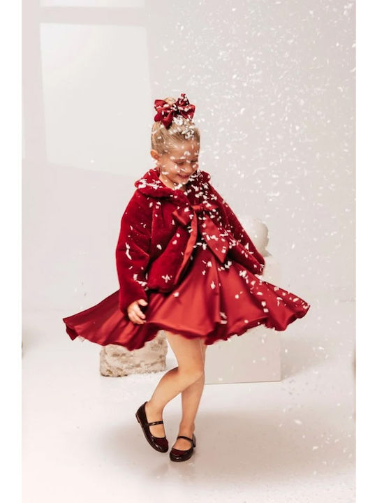 Baby Bloom Roter Taufmantel