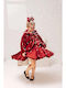 Baby Bloom Roter Taufmantel