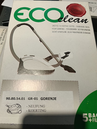Eco Clean Торбички за Прахосмукачки 5 бр. Универсални