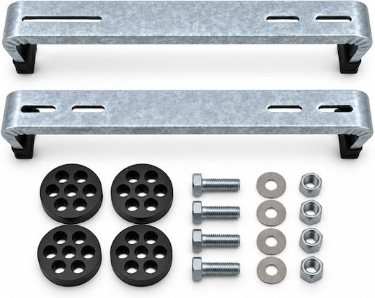 Floor-Mounted Bracket Set, Galvanized, 430x95x53x1.5, for 9,000–12,000 BTU Air Conditioners, Screws, Anti-Vibration Mounts
