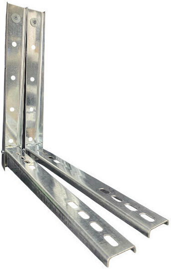 Wall-Mounted Folding Stainless Steel AISI 304 Brackets Set – 365x450x1.5 9,000–12,000 BTU