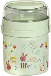 Eco Edelstahl Lunchbox für Kinder 0,45 l Grün 14,8 x 9,8 cm Eco Edelstahl Lunchbox für Kinder 0,45 l Grün 14,8 x 9,8 cm