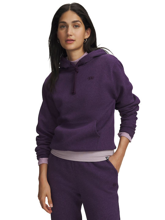 Under Armour Rival Φούτερ Μωβ με Κουκούλα