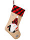 Christmas Decorative Stocking L46xW28cm Red