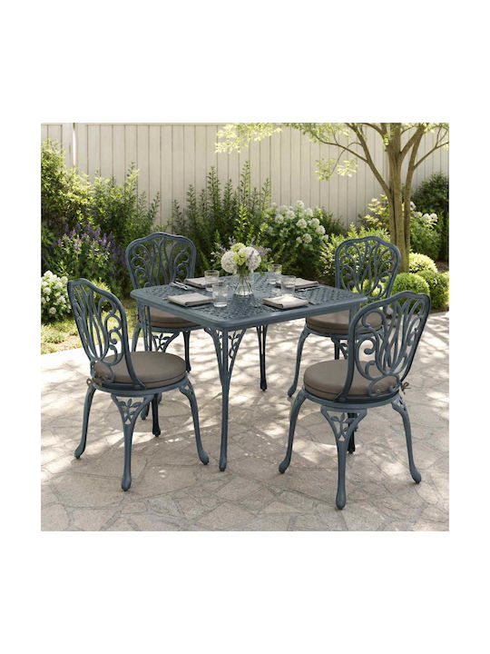 vidaXL Soest Garden Chair Cushions Round Grey 4...