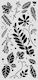 Thick Stencil 12x25cm Stamperia Flowers Poems Φύλλα